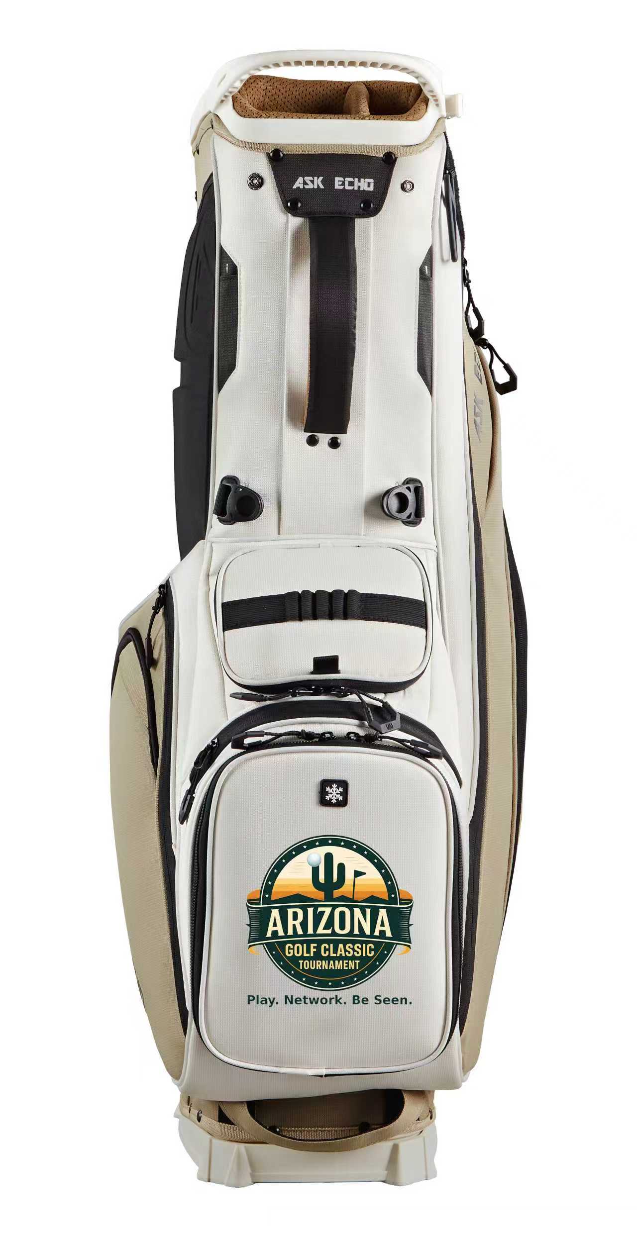 Ask Echo Signature Soundless Lux Cart Bag — Toasted Almond Custom AGC Branded