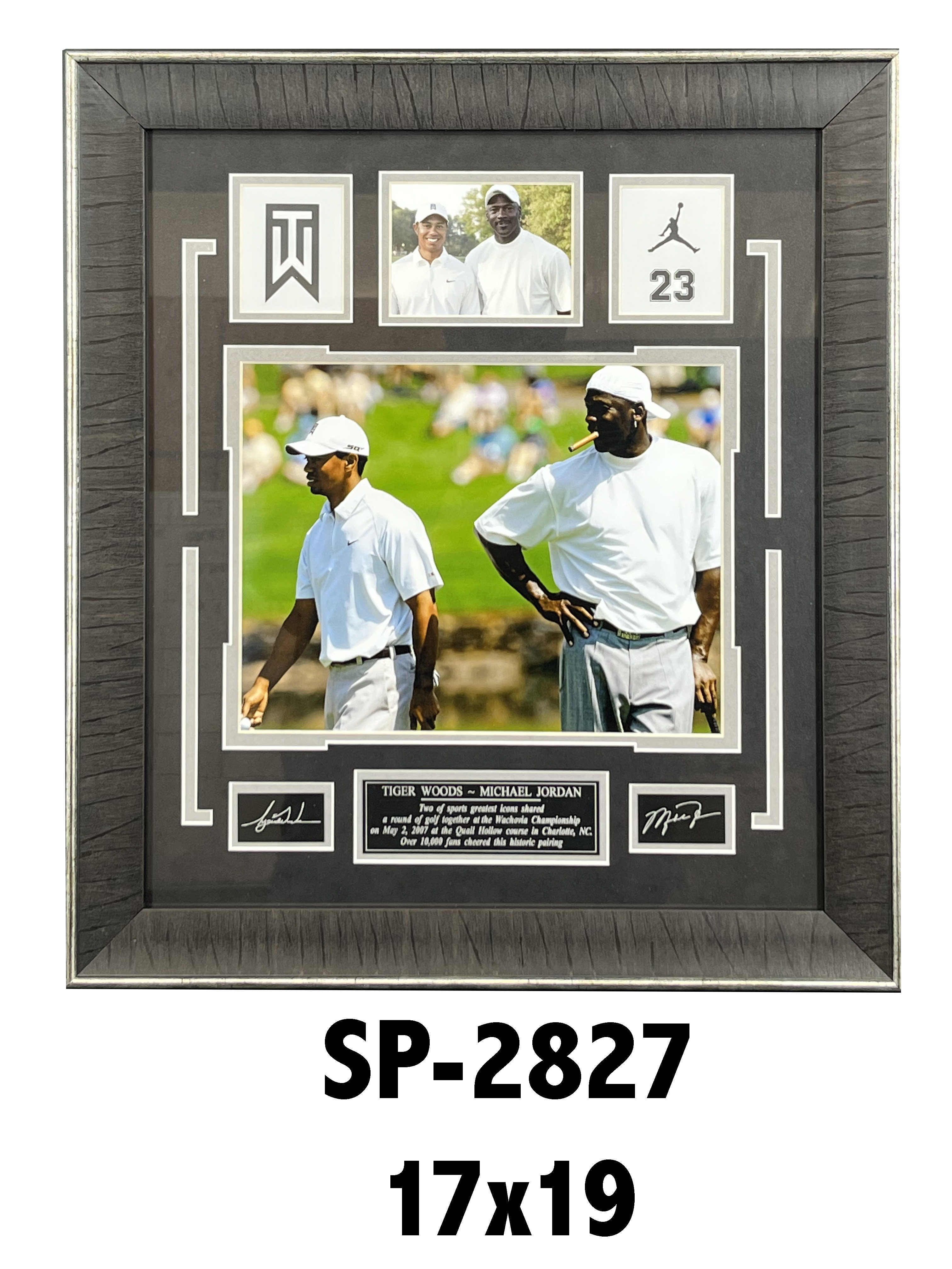 Tiger Woods & Michael Jordan with Logos