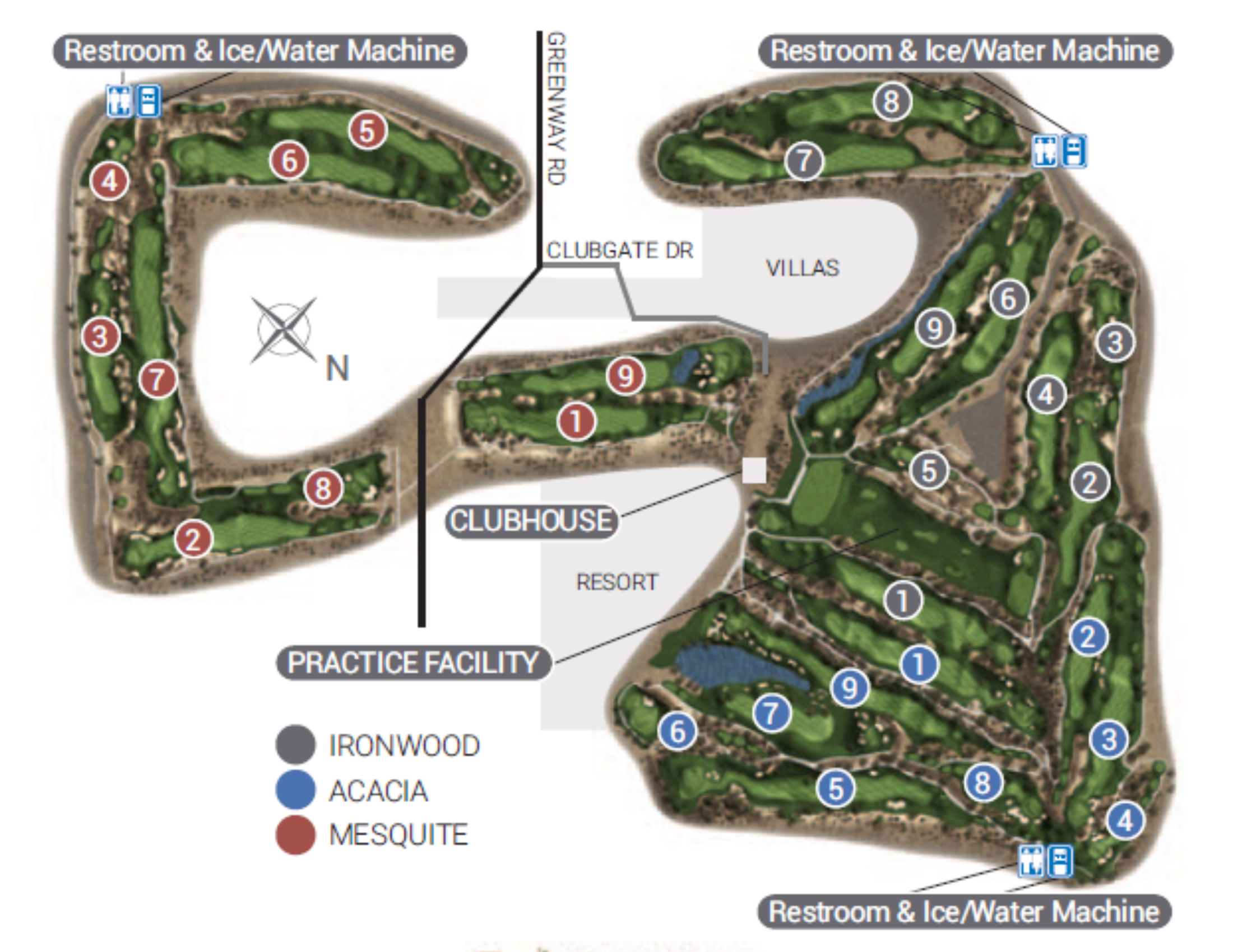 Kierland Golf Club Course Map