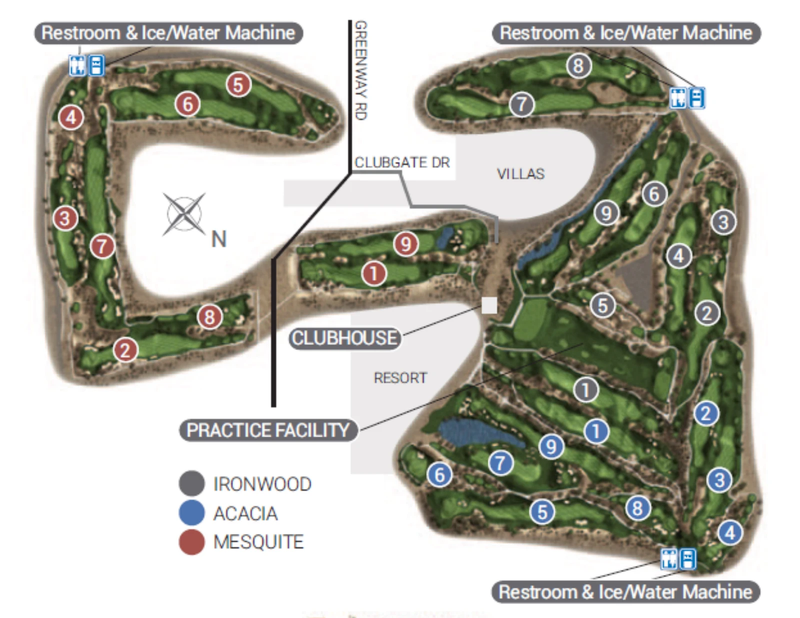 Kierland Golf Club Course Map