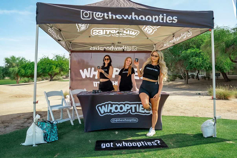Whoopties sponsor booth at Spring 2026 tournament