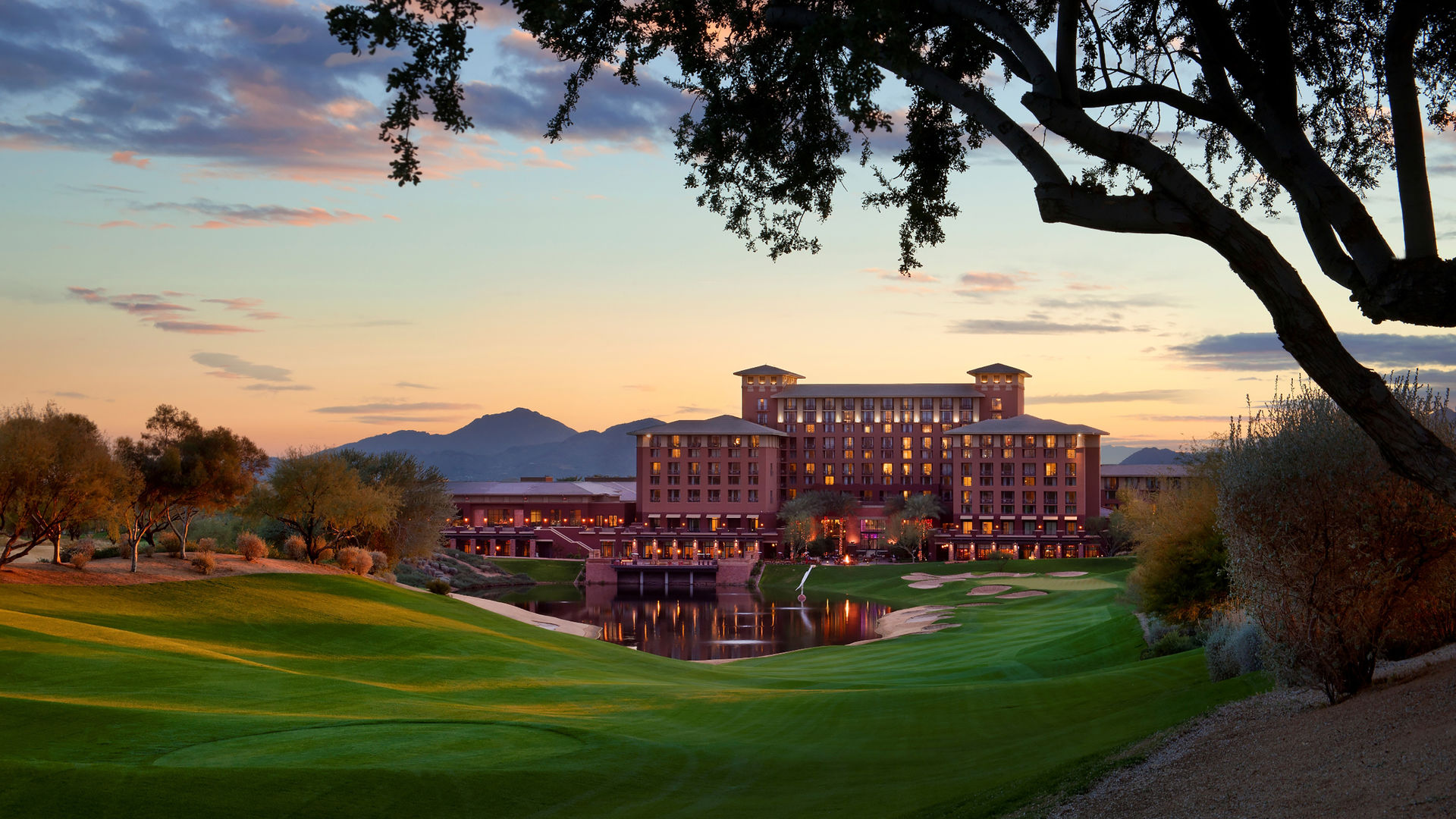 Westin Kierland Golf Club at dusk Scottsdale