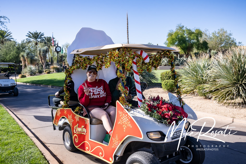 Branded golf cart activation AGC